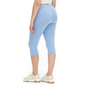 Leggings Capri Taille Haute pour Femmes, Tenue de Fitness et Yoga, Dernière Mode, Style Casual Confortable, Respirant et Couleur Unie, OEM - Product Image 5