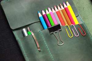 Couverture de carnet en cuir véritable de luxe rustique avec protection et support rechargeable pour journalisation et notes NBC-0070 - Product Image 2