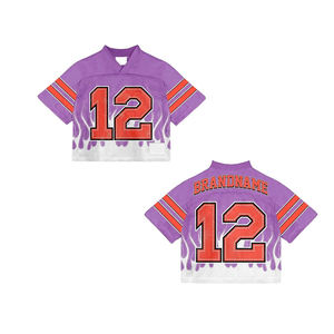 Maillots de football américain de style différent, couleur unie, vente en gros, haute qualité, manches courtes, pour femmes - Product Image 1