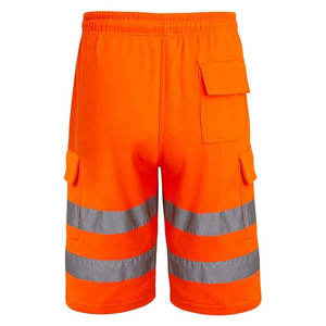 กางเกงขาสั้นช่างก่อสร้างแบบสะท้อนแสงสำหรับผู้ชาย Hi Vis พร้อมเชือกผูกเอว หลายกระเป๋า ผ้าทึบ ทนทาน แห้งเร็ว เหมาะสำหรับงานทั่วไป - Product Image 2