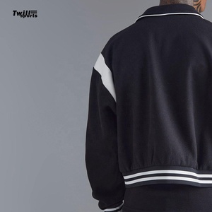 Blouson aviateur en laine pour hommes de marque tendance en gros Streetwear Letterman College avec patchs pour l'hiver - Product Image 5