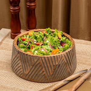 Top Selling Modern <b>Disposable</b> Mango Acacia Wood Handcrafted Salad Serving Bowls Party <b>Tableware</b> HANDICRAFT HUB Uttar Pradesh - Product Image 5