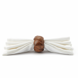 Anillo para Servilletas de Madera Tallado a Mano, Acabado Natural Trenzado, Decoración de Mesa Moderna y Rústica, Decoración para Bodas, Cenas y Hogar - Product Image 3
