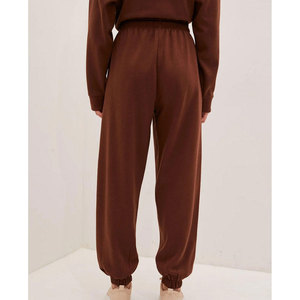 Pantalon de survêtement ample pour femme, style décontracté urbain avec poches latérales, coupe ample, confortable, en coton oversize - Product Image 3