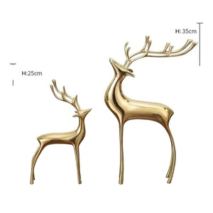 Ensemble élégant en forme de renne de 2 pièces de support de table décoratif enduit de couleur noire pour bar à la maison et cadeaux fabriqué en Inde - Product Image 2