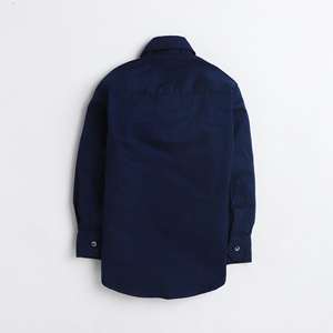 Polka Tots Party wear Camisa con tirantes y pajarita de madera-Azul marino - Product Image 3