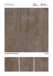 Elegantes Azulejos de Porcelana Mate con Diseño Tallado, 600X600MM 24X24, Azulejos de Cerámica Vitrificados para Piso de Sala de Estar, Cocina, Baño e Interiores - Product Image 2