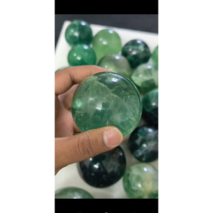 Esferas de cristal de fluorita verde natural, bolas de piedras preciosas pulidas para decoración del hogar, Feng Shui, forma circular, artesanía - Product Image 3