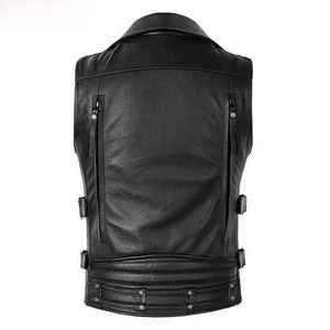 Nuevo Chaleco de Seguridad para Motociclistas 2026, Personalizado, de Cuero Genuino, Transpirable, Impermeable, Resistente al Viento, Talla Grande, Sin Mangas - Product Image 6