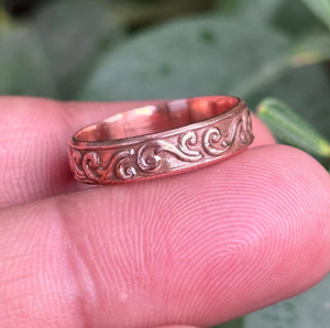 Anillo Terapéutico de Cobre, Joyería de Energía Curativa Natural, Anillo Vintage Unisex con Acabado Antiguo de Lujo, Venta al Por Mayor - Product Image 3