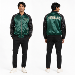Chaqueta de Satén para Hombre, Estilo Béisbol, Personalizable al por Mayor, para Motociclismo, Primavera, Otoño, Invierno, Duradera, Cómoda, Transpirable, de Calidad para Exportación - Product Image 3