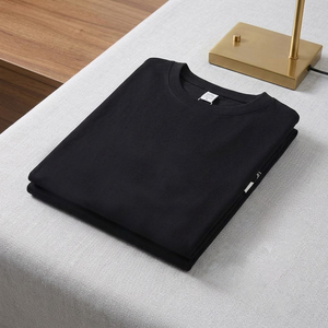 Camiseta estampada para hombre, informal, de manga corta, 100 % algodón, con logotipo personalizado, cuello redondo, camiseta de moda al por mayor - Product Image 6