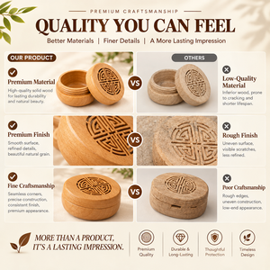 Caja Difusora de Aroma de Madera de Haya Natural Premium, Ecológica y Duradera, con Bolas de Madera |   Fabricante OEM ODM de Origen Vietnamita para Todas las Estaciones - Product Image 3