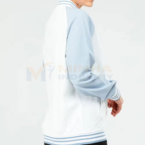 Veste Letterman tendance pour femme, manches longues, 100% laine, en promotion - Product Image 4