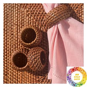 Anillo para Servilletas de Ratán Hecho a Mano, Regalo para el Día de la Madre y del Padre, para Cocineros Caseros, Anfitriones y Amantes de la Decoración de la Mesa, al Mejor Precio - Product Image 4