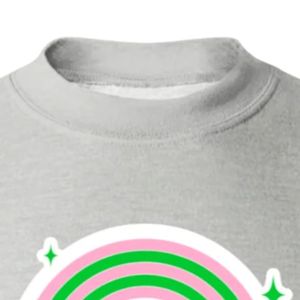Sudadera Gris con Estampado de Chica Bonita, Cuello Redondo, Manga Larga, Puños Acanalados, Informal, de Forro Polar para Mujer, Moda Urbana - Product Image 3