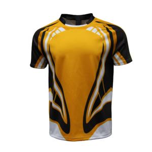 Ensembles de maillots de rugby personnalisés pour hommes, grandes tailles, respirants, antibactériens, séchage rapide, impression numérique, 100% polyester, logo d'équipe, anti-UV - Product Image 1