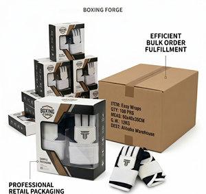 1. Guantes Interiores de Boxeo Personalizados Easy Wraps, con Protección de Nudillos Acolchada de Espuma, Logotipo OEM, Precio de Fábrica, Venta al Por Mayor - Product Image 4