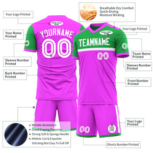 Tenue de football AZORES SPORTS pour homme adulte, ensemble complet personnalisable, respirant, 100% polyester, tissu durable, évacuation de l'humidité - Product Image 5
