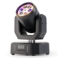 Mini projecteurs rotatifs Bee Eye 30W R/G/B/W/Y/Rose LED DMX avec télécommande pour scène, discothèque, DJ, fête, bar