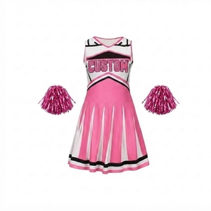 Uniforme de Porrista para Mujeres y Niñas, Personalizado, Sin Mangas, Cuello en V, Falda Plisada, Accesorios, Ropa Deportiva de Equipo, Venta al Por Mayor - Product Image 1