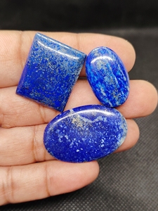 Lote de Cabujones de Lapislázuli Azul, Lote de Piedras Semipreciosas de Lapislázuli para Joyería, Piedras Pulimentadas Lisas de Formas Variadas - Product Image 4