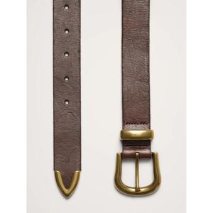 Ceinture en cuir de vache véritable 100% de style européen, imperméable, en acier durable, écologique, artisanat vintage, cadeau tendance pour homme - Product Image 5