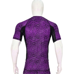 Custom Sublimation Designs Rash Guard Whole Sales High Quality BJJ and MMA Rash Guard <b>Jiu</b> <b>Jitsu</b> Rash Guard Men's <b>T</b>-<b>Shirts</b> - Product Image 3