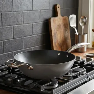 Elegant 24cm Cast Iron Frying <b>Pan</b> Nitrile Series Non Stick Coating for Cooking Grilling Frying Restaurant <b>and</b> Home Use - Product Image 5