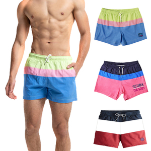 OEM Custom <b>Mens</b> Shorts Textured Fabric 100% Polyester Swim <b>Trunks</b> Sport Pants Beach Loose Shorts for <b>Men</b> - Product Image 2
