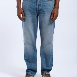 Jeans en denim brut japonais selvedge épais pour homme, coupe large et ample, style streetwear, avec logo personnalisé, par fabricant OEM - Product Image 4