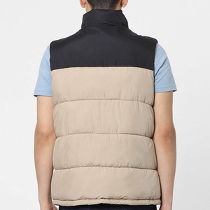 Gilet matelassé léger et chaud pour homme, en tissu brillant, personnalisable en gros, veste sans manches sur mesure OEM pour hommes - Product Image 2