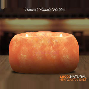 Lámpara de Sal de Primera Calidad, Portavelas, el Mejor Material, Decoración para el Hogar - Product Image 2