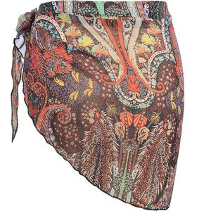 Fashion Women's Sheer Beach Cover Up <b>Bikini</b> <b>Sarong</b> Wrap Skirt Resort Vacation Swimwear - Product Image 1