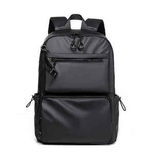 Vintage PU Leather <b>Backpack</b> 15 Inches Waterproof Softback with Diamond Lattice Pattern Unisex Outdoor Hunting Bag - Product Image 3