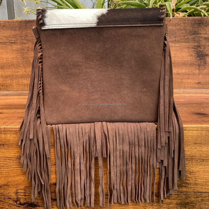 Latest Factory Wholesale Embossed Cowhide Leather Fringe Crossbody <b>Bag</b> for <b>Women</b> Customized Fashion Caving Leather Shoulder <b>Bags</b> - Product Image 5