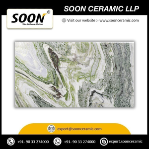 Próximamente en SOON CERAMIC: Losa Grande de Calcita VERDURE WAVE 2, Precio Directo de Fábrica, Pulida, Moderna, Ecológica, Diseño 3D, Rajasthan - Product Image 3
