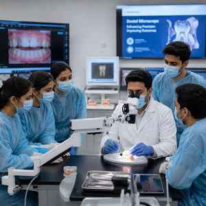 Microscopio Quirúrgico Dental de Alta Magnificación con Cámara 2K, Iluminación LED, Pantalla LCD, Clasificación IP53 y 1 Año de Garantía |   Microscopio - Product Image 4