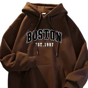 เสื้อฮู้ดดี้ผู้ชายคุณภาพสูง สไตล์โอเวอร์ไซส์ พิมพ์ลายตามสั่ง ผ้าฝ้ายเนื้อนุ่ม สวมใส่สบาย สำหรับฤดูหนาว รับสั่งทำเสื้อฮู้ดดี้ผู้ชาย - Product Image 1