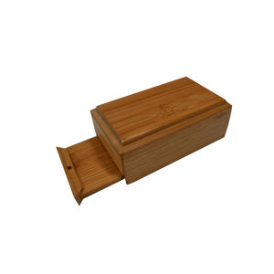 Urne funéraire rectangulaire en bois faite à la main pour animaux de compagnie – Conteneur durable pour cendres d'animaux - Product Image 2