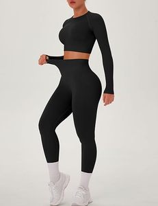 <b>women</b> premium yoga set seamless yoga gym wear set <b>women</b> stretchable yoga outfit high waist yoga <b>legging</b> set breathable set - Product Image 6
