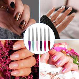 Lime à ongles droite en acier inoxydable, grain 80/100, durable et réutilisable pour les soins professionnels des ongles - Product Image 6