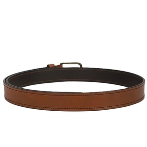 Cinturón Casual de Cuero Marrón para Hombre, de Cuero Vacuno Original, con Hebilla Ajustable de Latón Antiguo - Product Image 4