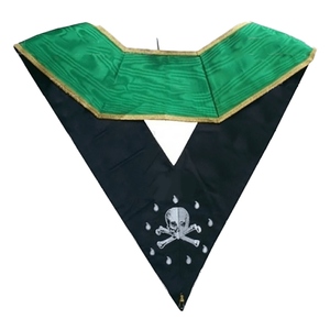 Collier de cérémonie de la Loge Bleue, brodé à la machine, pour Maître Vénérable - Product Image 4