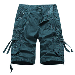 Pantalones Cortos Cargo de Algodón 100% para Hombre, 280 gramos, Color Sólido, para Verano, Uso Diario, Casual, Moda, Servicio Personalizado OEM - Product Image 4