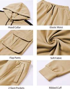 Ensemble sweat-shirt et pantalon de jogging décontracté pour homme, idéal pour l'entraînement, la course à pied, le fitness et les tenues de sport quotidiennes. - Product Image 5