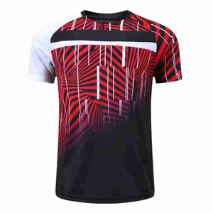 Vente en gros de t-shirts de sport ELIXE SPORTS pour hommes, col rond, logo sur le devant, respirants, séchage rapide, polyester/coton, coupe classique, décontractés, pour la salle de sport et l'entraînement - Product Image 2