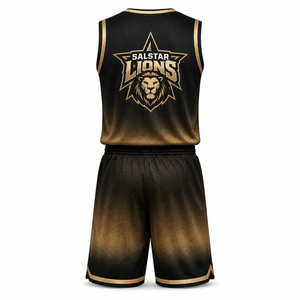 Maillots de basket-ball pour hommes de haute qualité, design tendance, personnalisés, ensembles d'uniformes d'équipe, tendance du moment, vente chaude, respirants, séchage rapide - Product Image 1