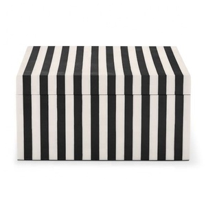 Hot Selling Handmade Collection Luxury Rectangle Handmade European Style Jewelry Storage Box Custom Model Pattern Resin Inlay - Product Image 4