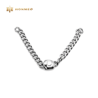 HONMEO Plaque de marque personnalisée en alliage de zinc avec logo, étiquette métallique pour sac à main